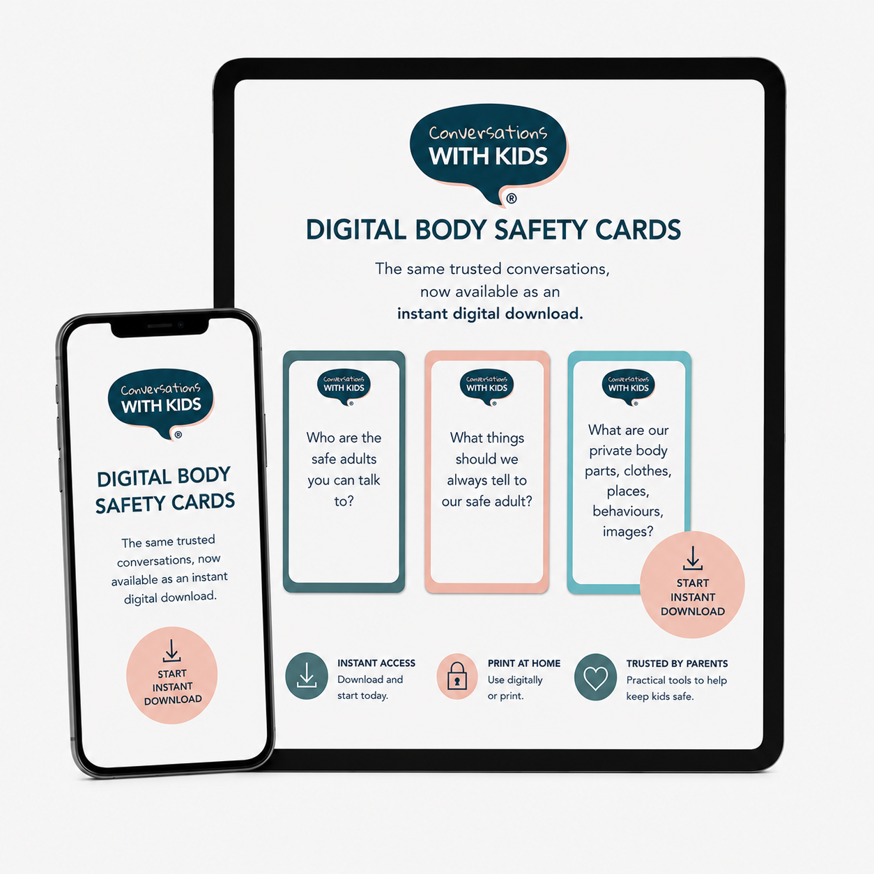 Digital Body Safety Cards