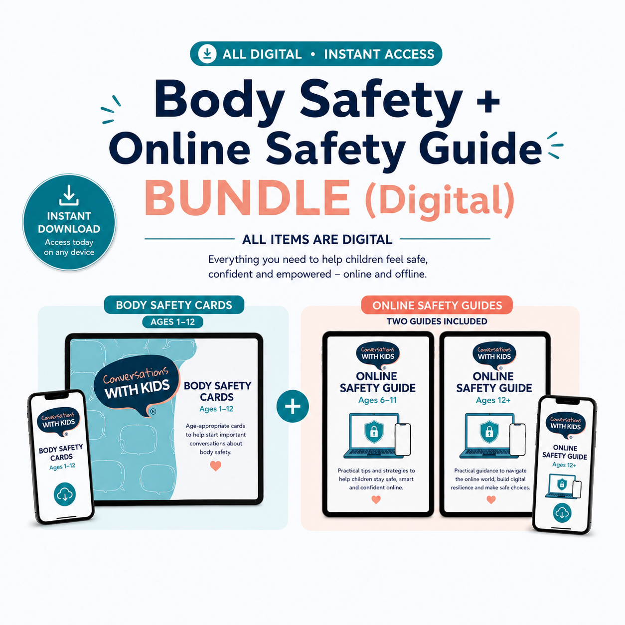Body Safety + Online Safety Guide BUNDLE (Digital)